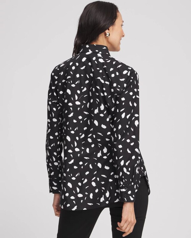 No Iron Dot Print Shirt - image 3